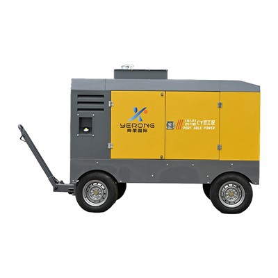 Dubbel-skick skruvkompressormaskin