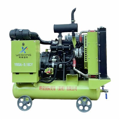 Dubbel tank skruvkompressor maskin